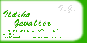 ildiko gavaller business card